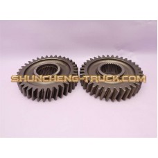 Шестерня SHAANXI HANDE M300 ведомая среднего моста Z =35 (оригинал)